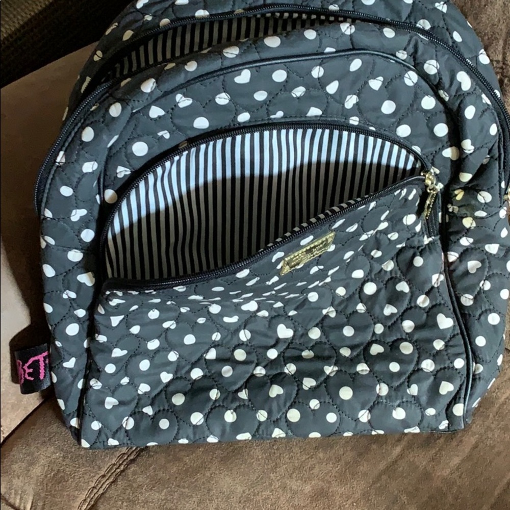 Betsy Johnson Backpack 🎒Black & white